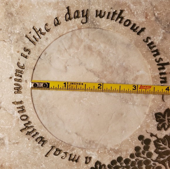 Stoneware Wine Bottle Coaster - NWOT - Picture 4 of 6